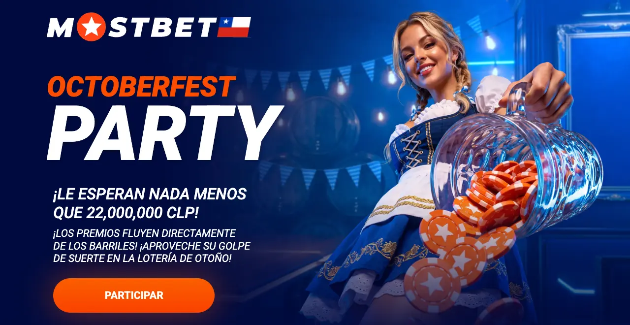 Octoberfest Party en Mostbet Chile: pozo de 22.000.000 CLP